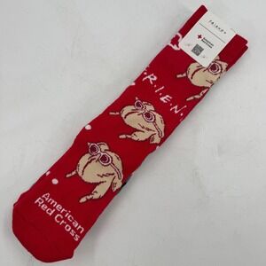 Friends TV Show Central Perk Turkey Red Cross Crew Socks American Red Cross‎